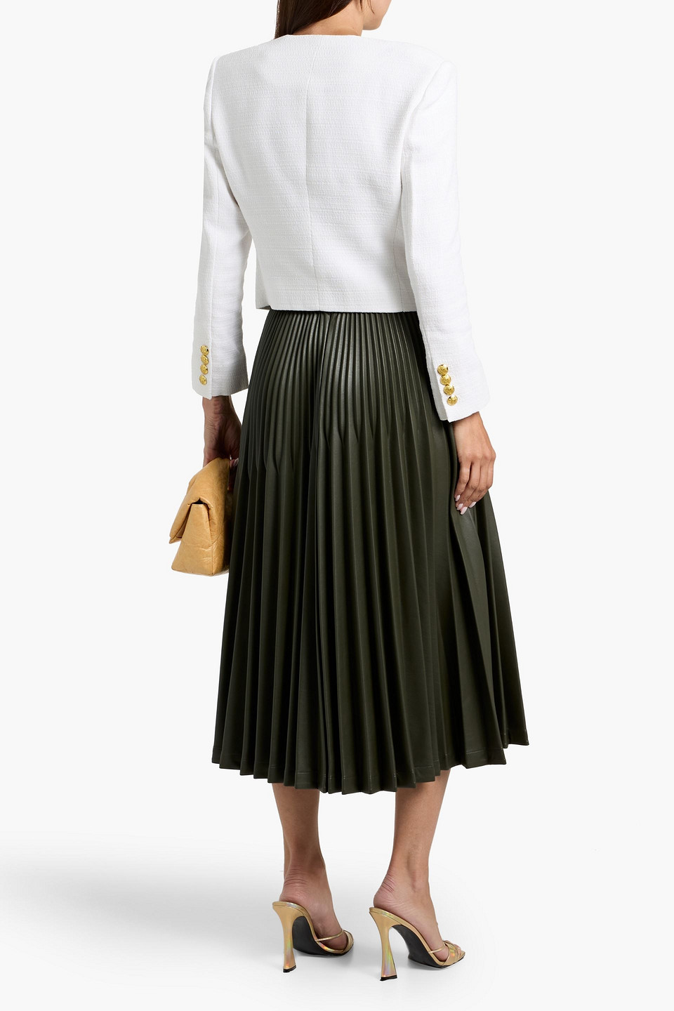 Veronica Beard Nathan Cotton-tweed Jacket In White