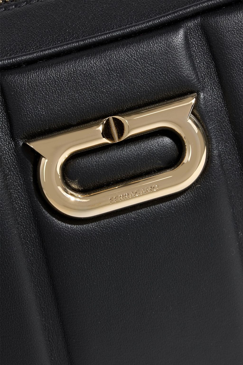 FERRAGAMO Gancini quilted leather shoulder bag
