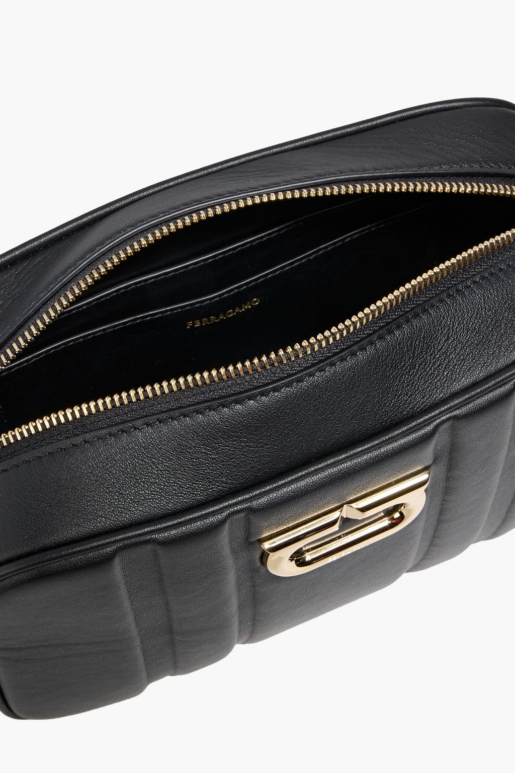 FERRAGAMO Gancini quilted leather shoulder bag
