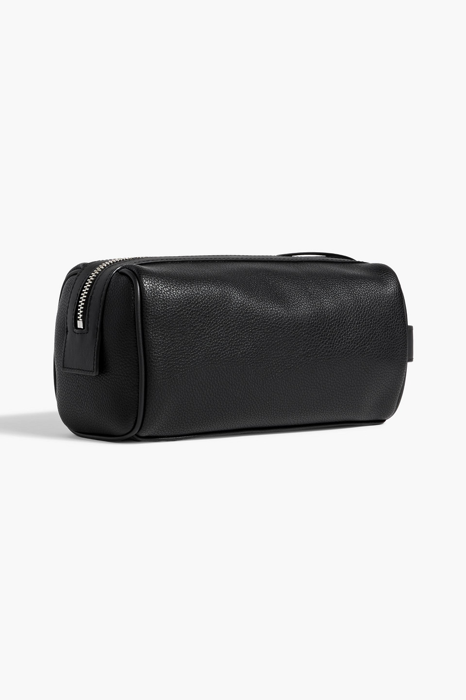 Sandro Textured Wash Bag In Black