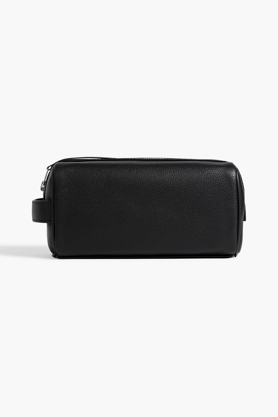 Sandro Textured Wash Bag In Black