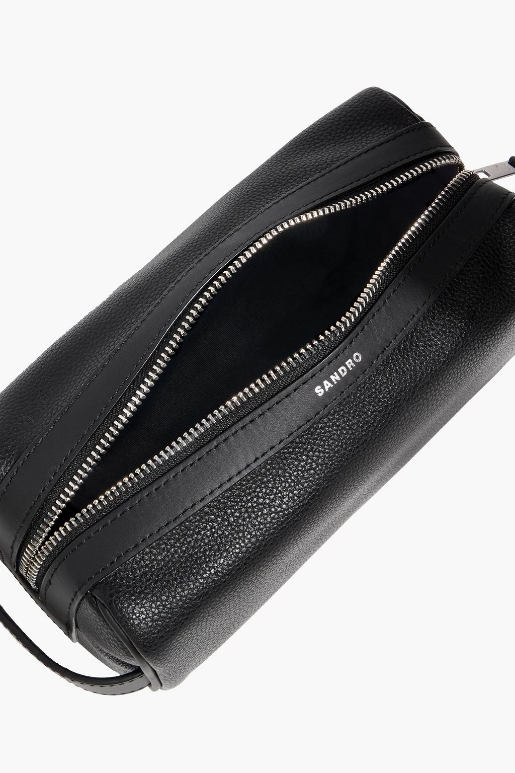 SANDRO Textured wash bag