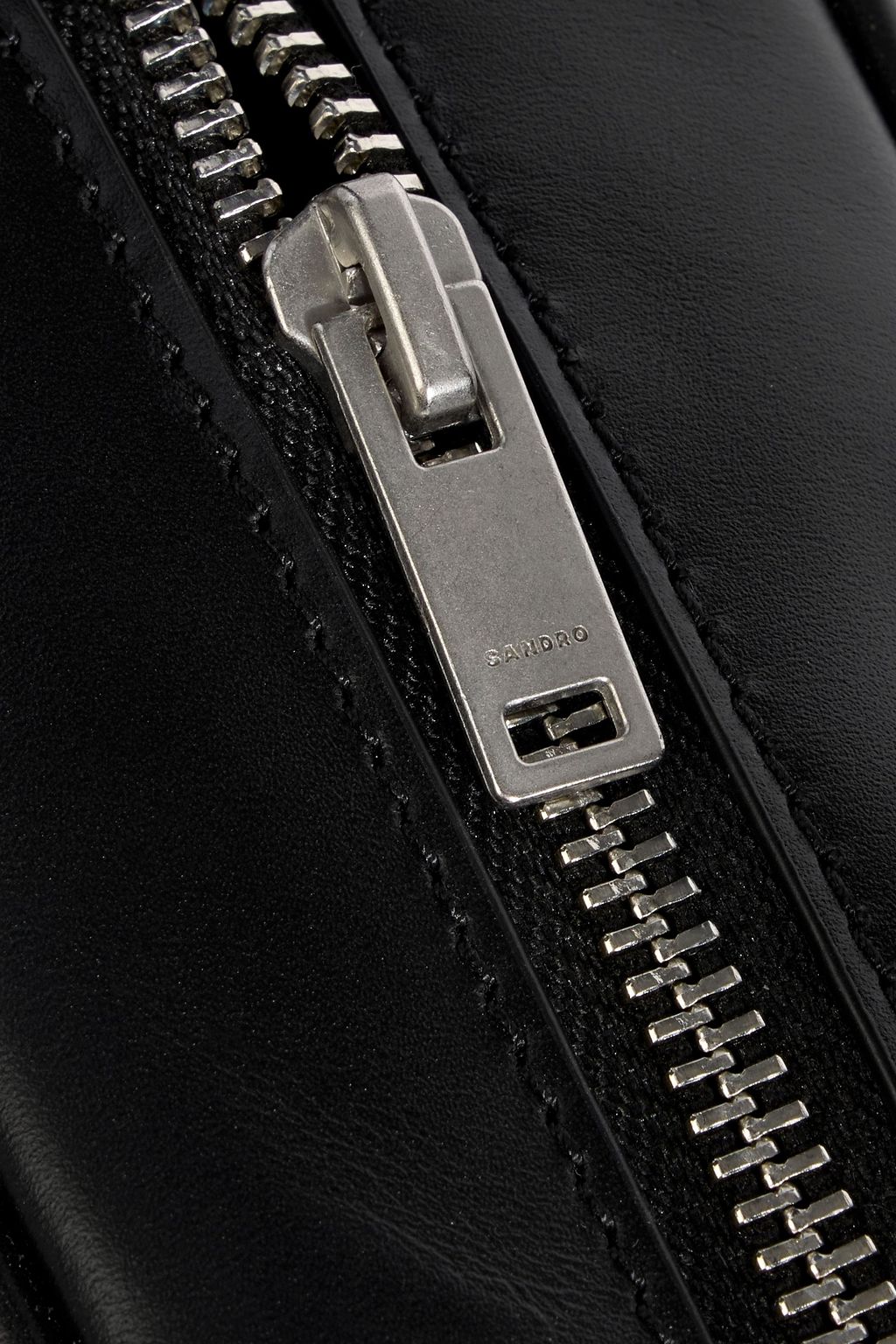 SANDRO Leather messenger bag