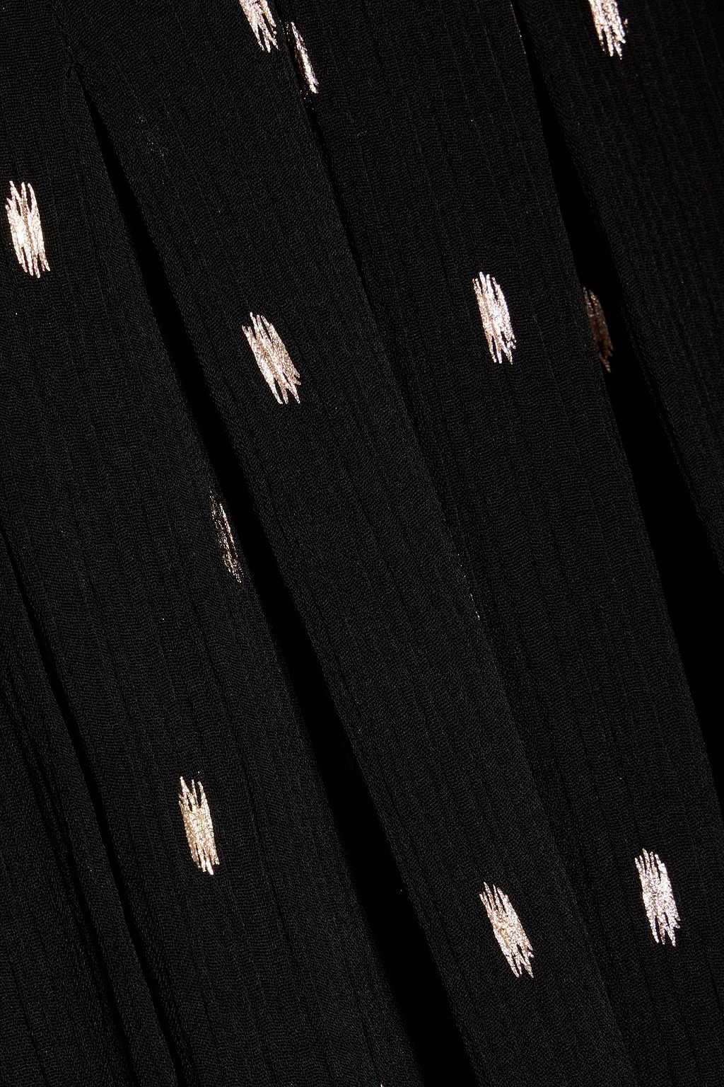 MIKAEL AGHAL Pussy-bow fil coupé georgette maxi dress