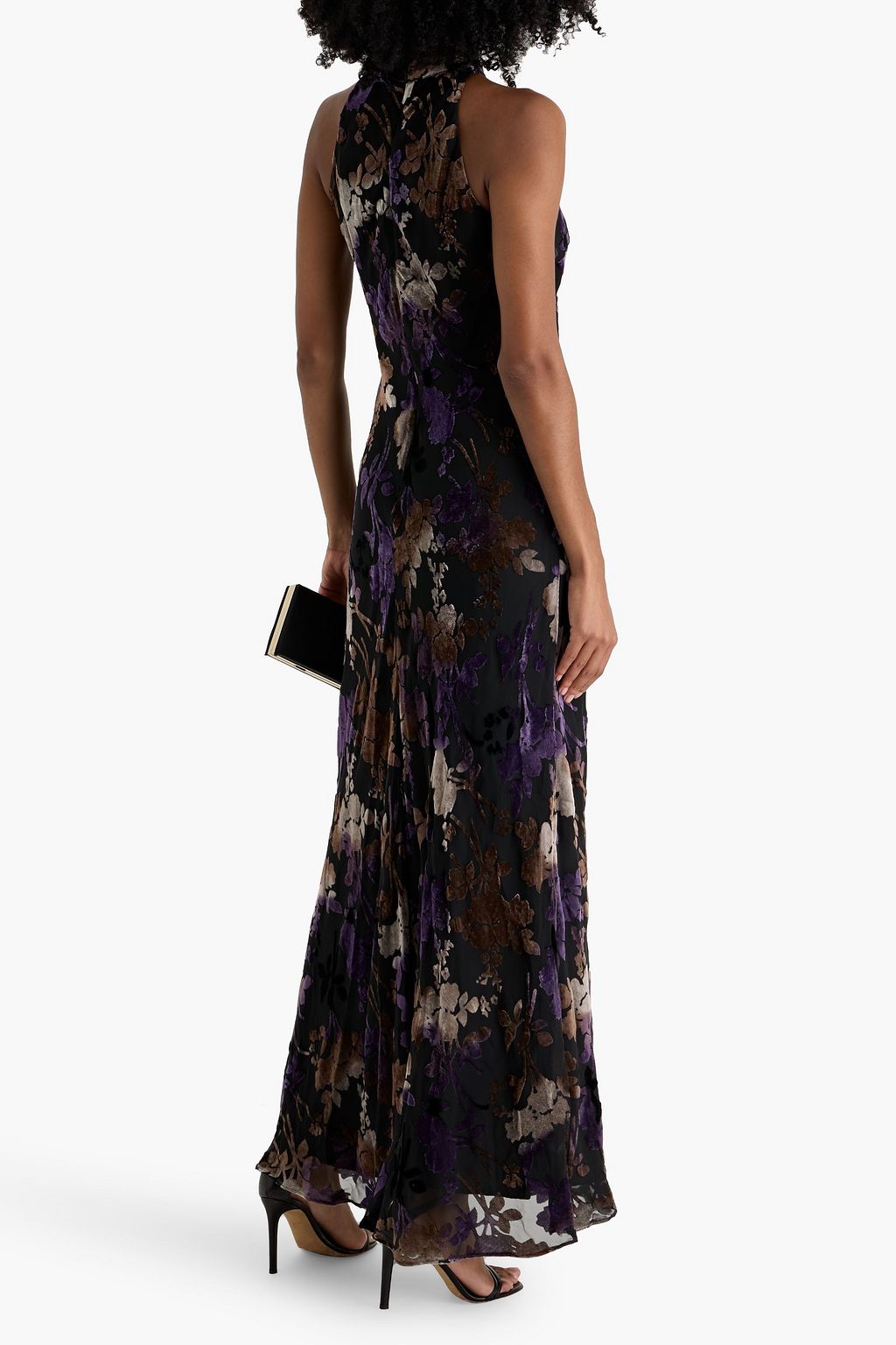 MIKAEL AGHAL Flocked chiffon gown