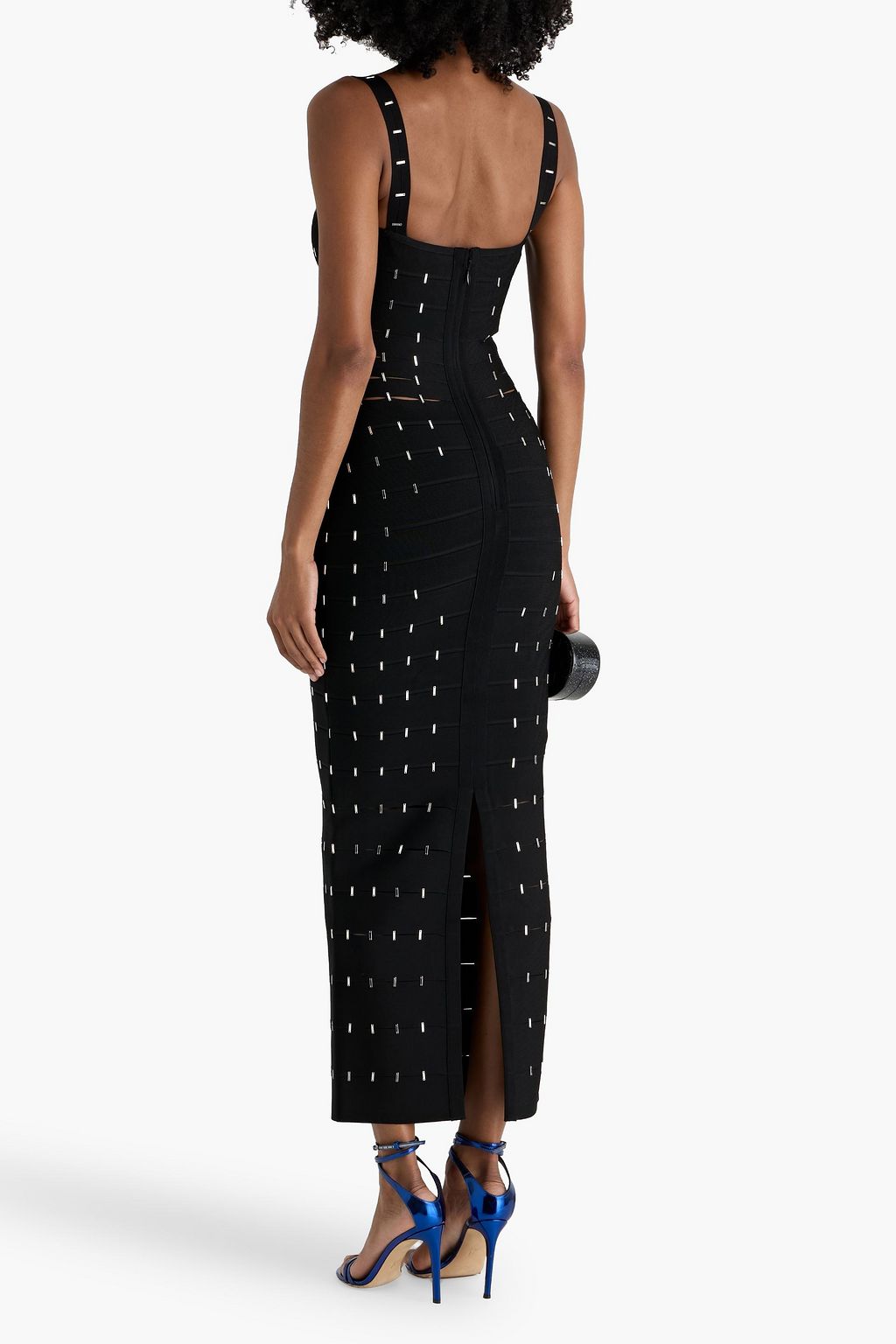 HERVÉ LÉGER Lillian laser-cut embellished bandage gown