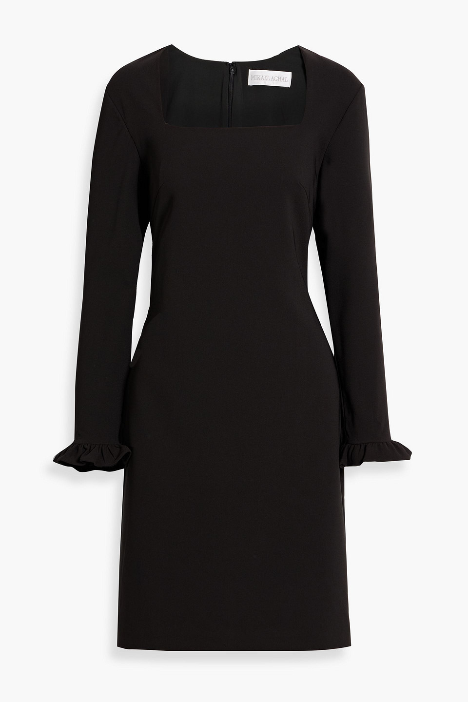 Mikael Aghal Minikleid Aus Stretch-cady In Black