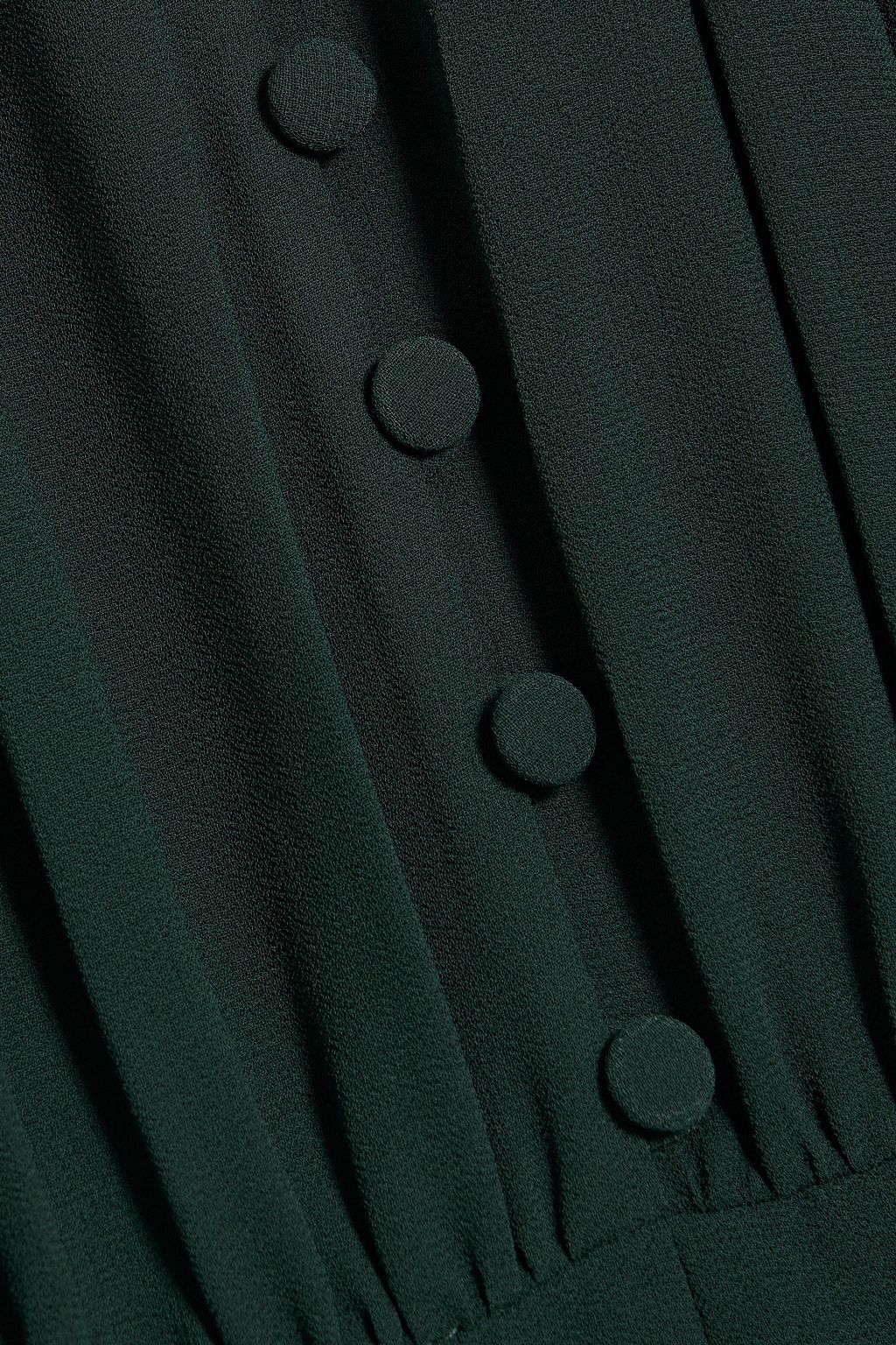 MIKAEL AGHAL Pleated chiffon midi dress