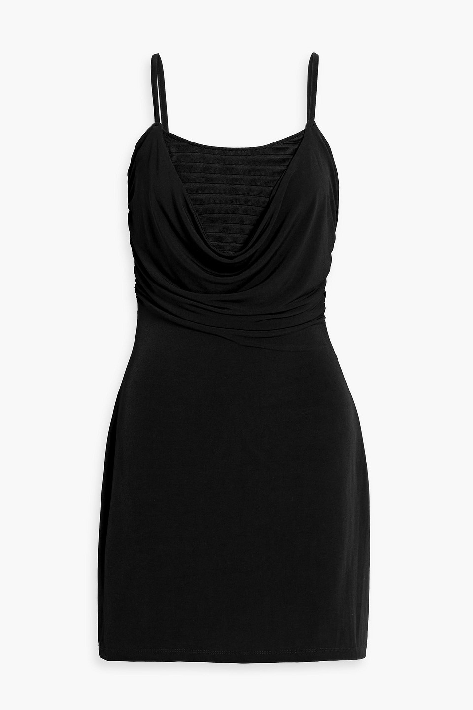 Herve Leger Elizabeth Bandage And Stretch-jersey Mini Dress In Black