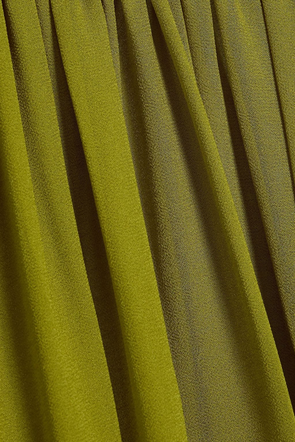MIKAEL AGHAL Gathered chiffon maxi dress