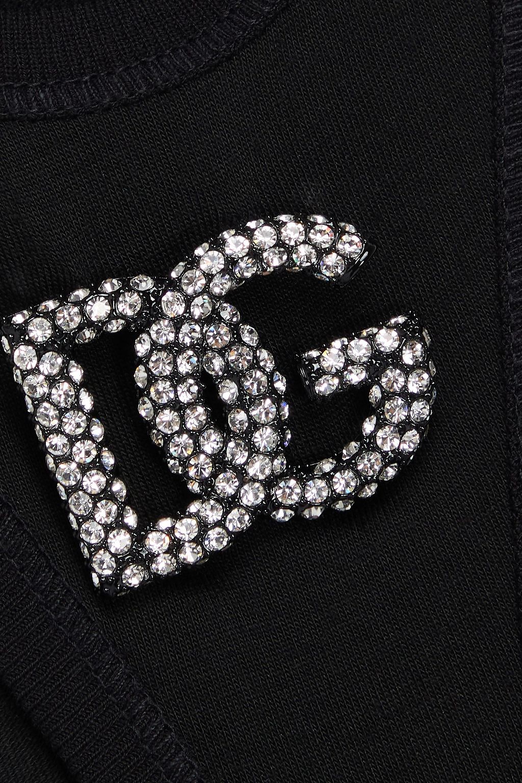 DOLCE&GABBANA Embellished jersey tank