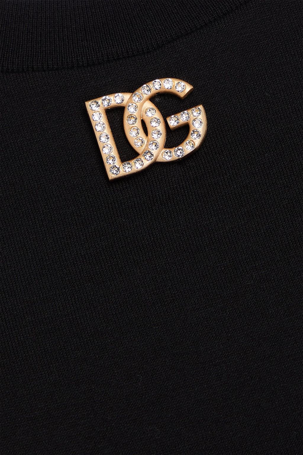 DOLCE&GABBANA Embellished cotton-jersey tank