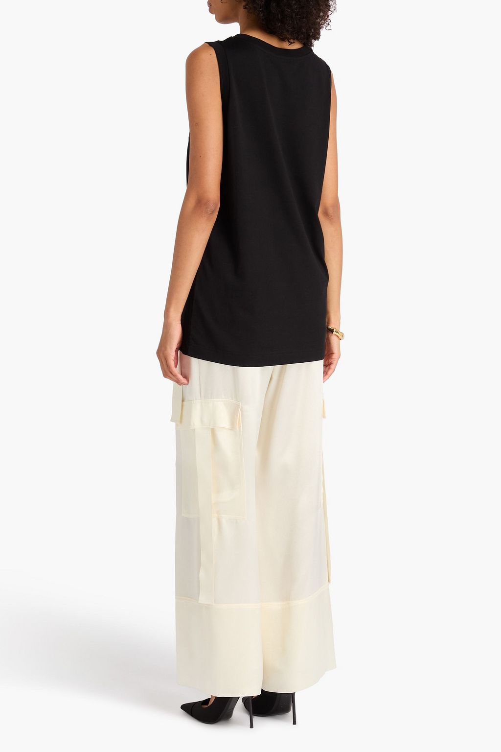 DOLCE&GABBANA Embellished cotton-jersey tank