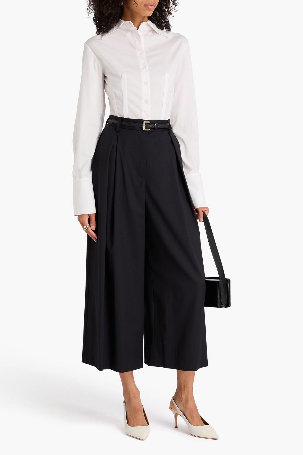 DOLCE&GABBANA ウールツイル キュロット ヘリンボーン