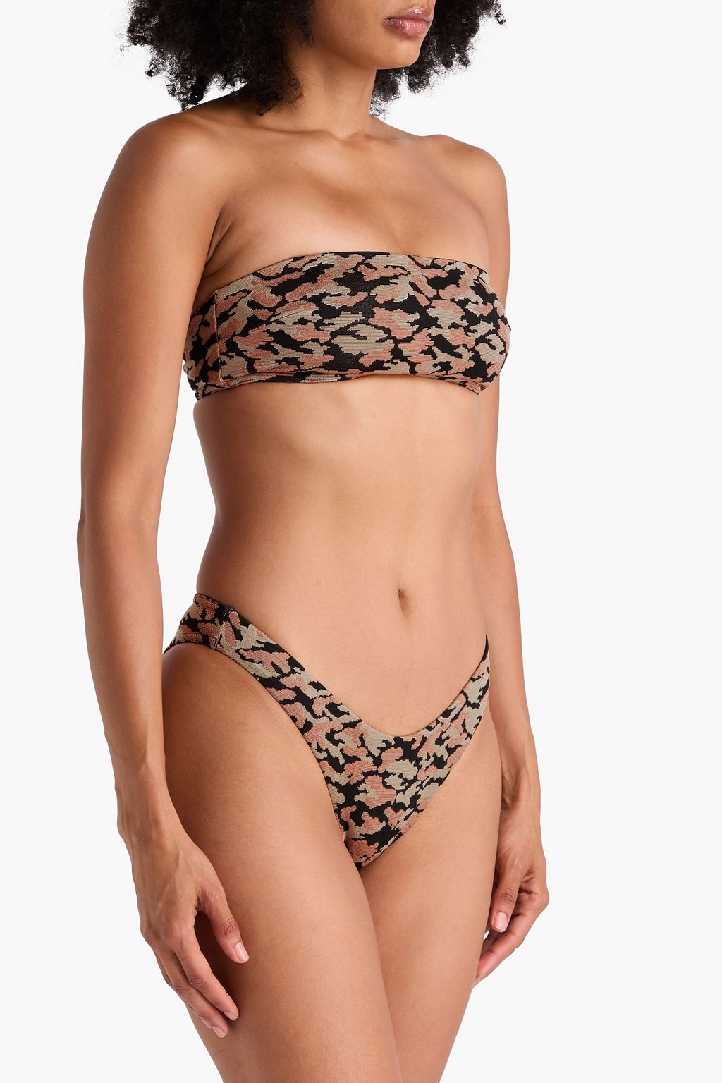 ZIMMERMANN بيكيني بتصميم باندو من الجاكار ونسيج مطاط