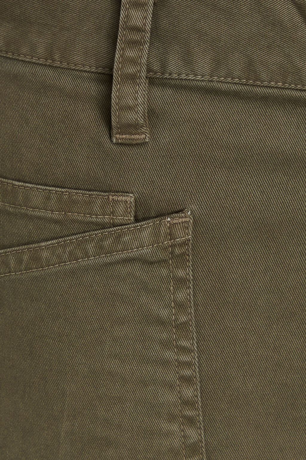 NILI LOTAN Cropped Karottenhose „Shon“ aus Twill aus einer Baumwollmischung