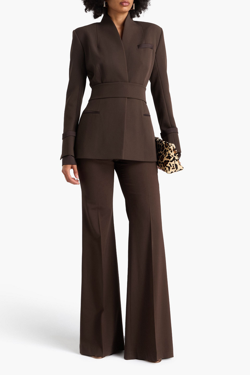  Safiyaa - Crepe Blazer - Brown - Fr 44 