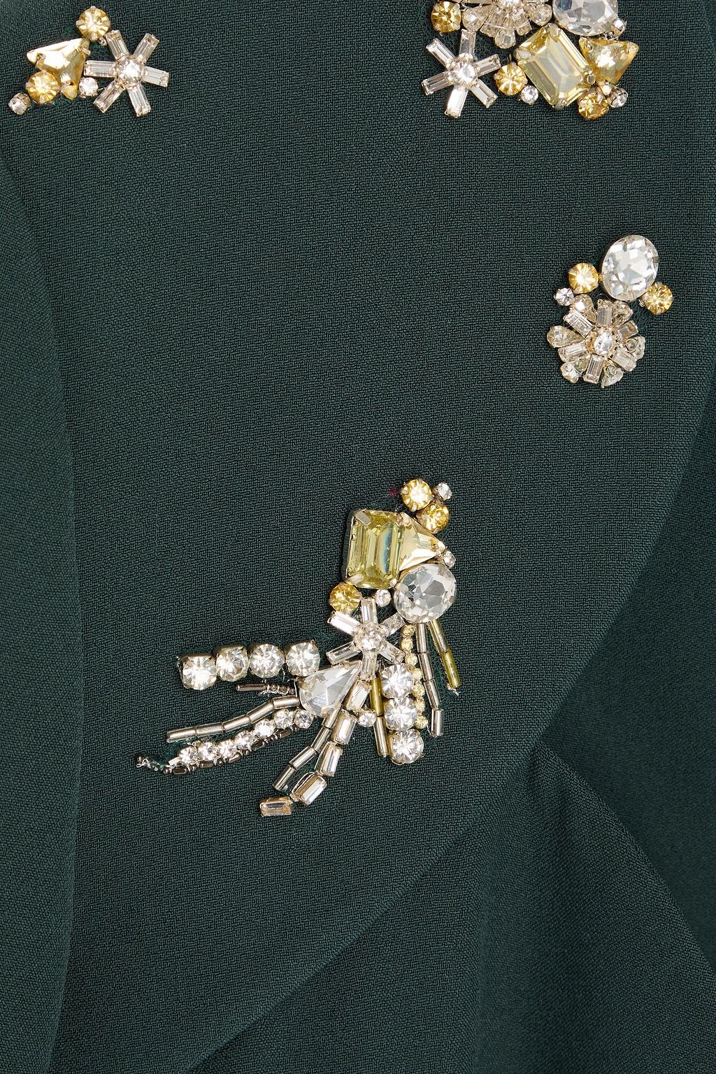 SAFIYAA Trixie crystal-embellished crepe gown