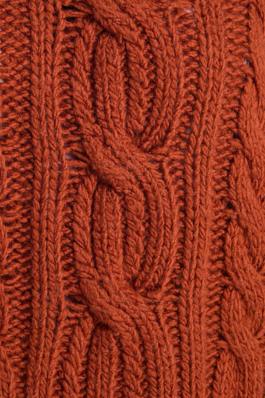 ZIMMERMANN Cable-knit wool turtleneck sweater