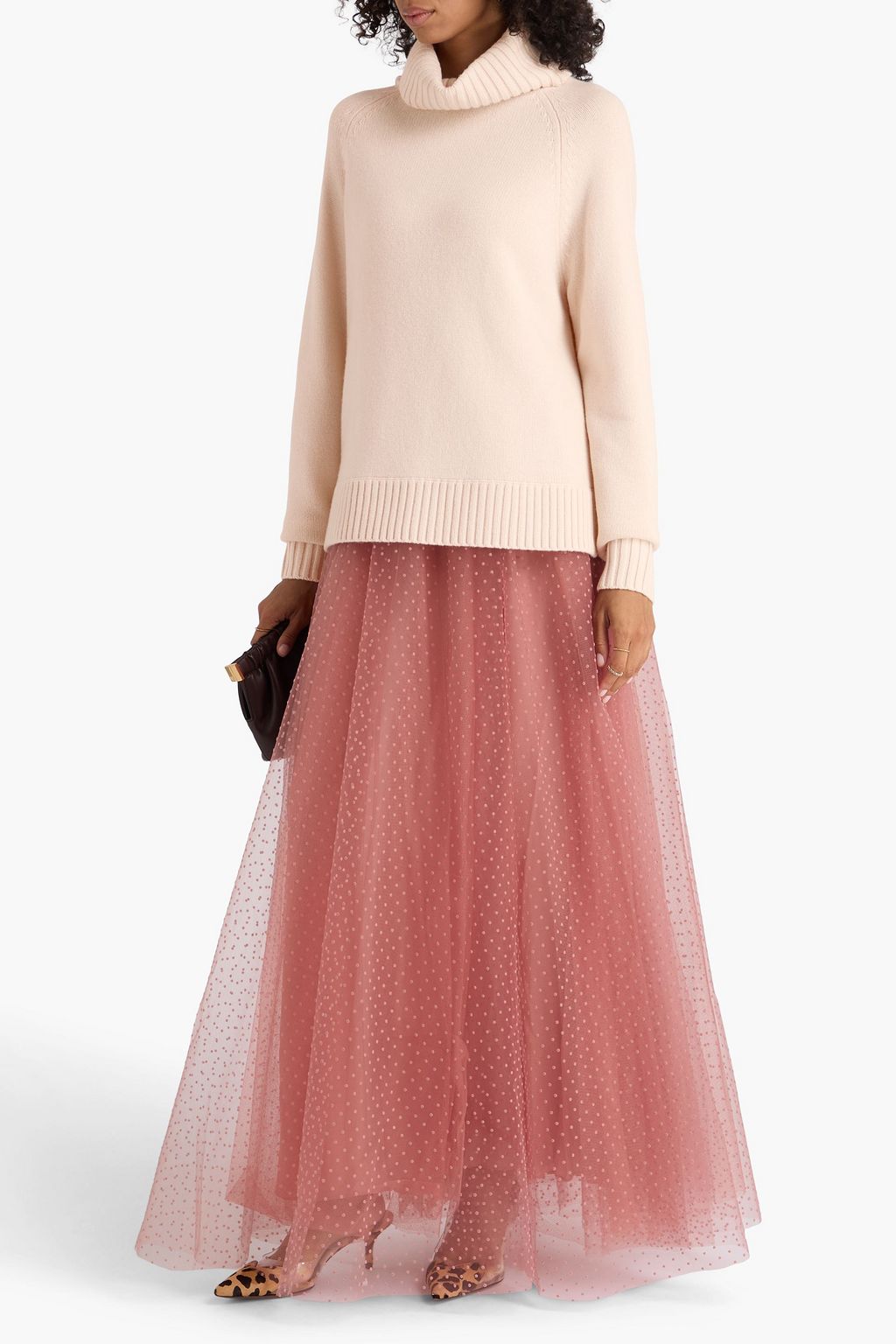 ZIMMERMANN Wool and cashmere-blend turtleneck sweater