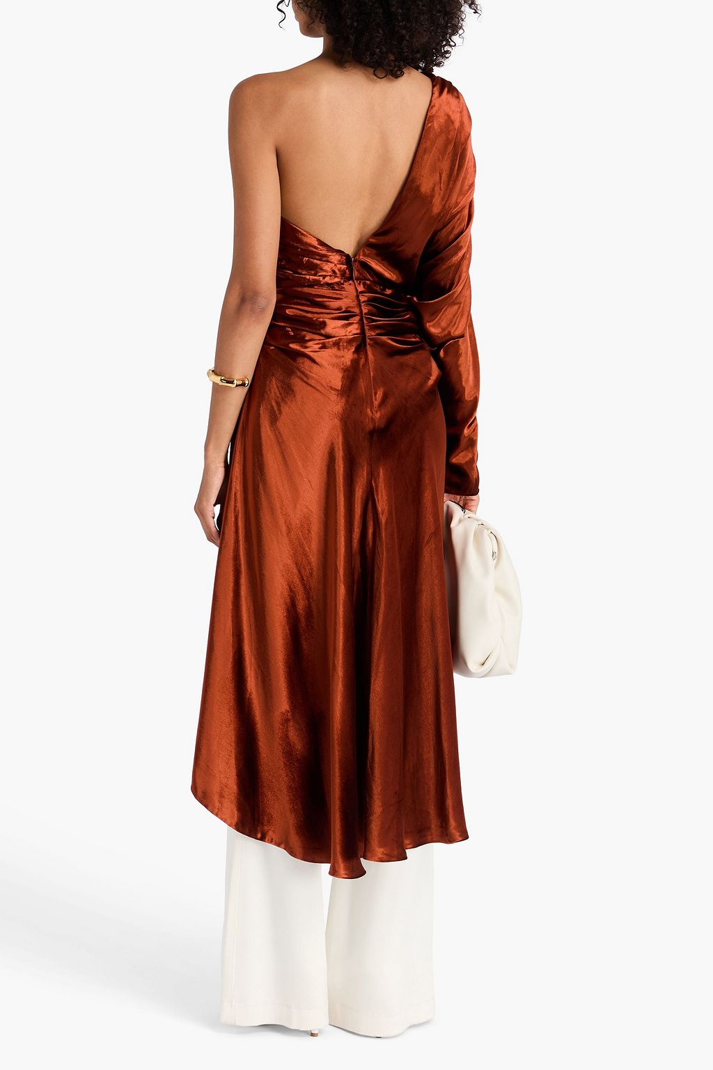 ZIMMERMANN ベルベット ワンショルダートップス ドレープ入り