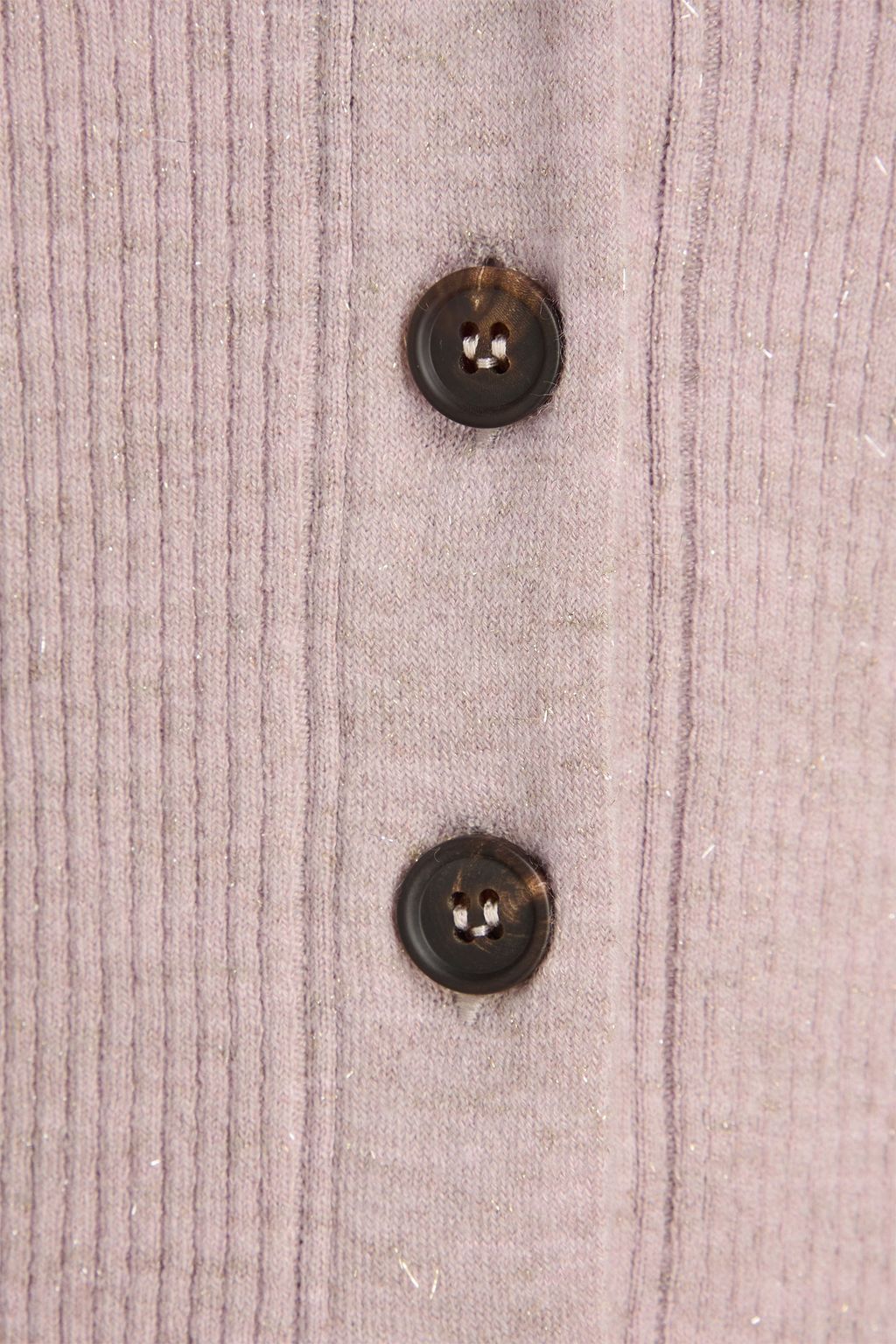 BRUNELLO CUCINELLI Cardigan aus Rippstrick in Metallic-Optik