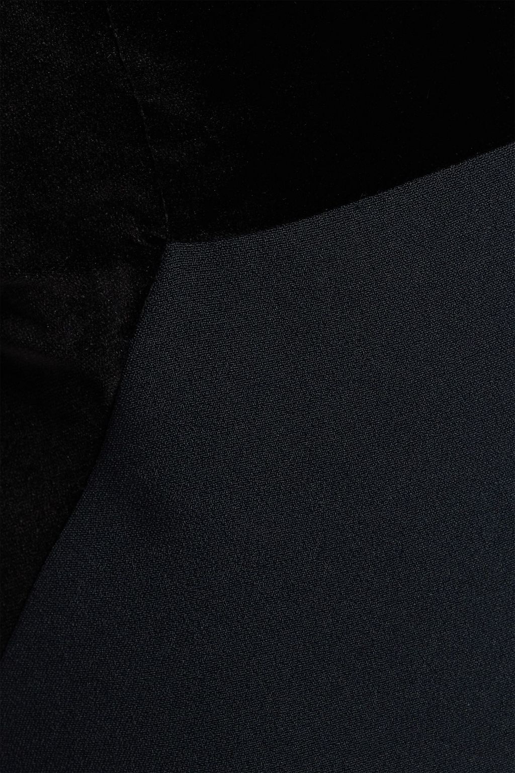 SAFIYAA Pazienza off-the-shoulder velvet and crepe gown