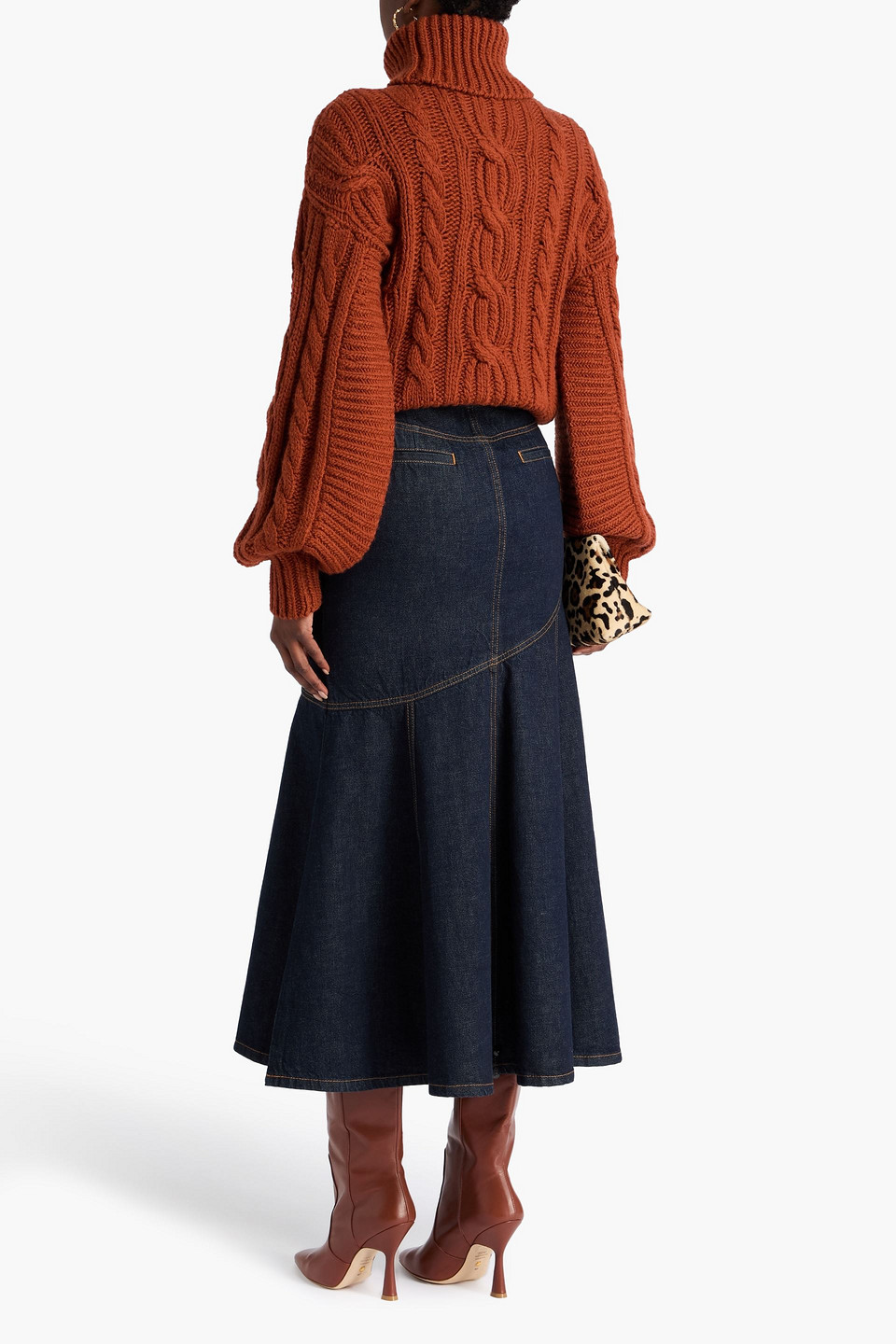  Zimmermann - Midirock Aus Denim - Blau - 00 