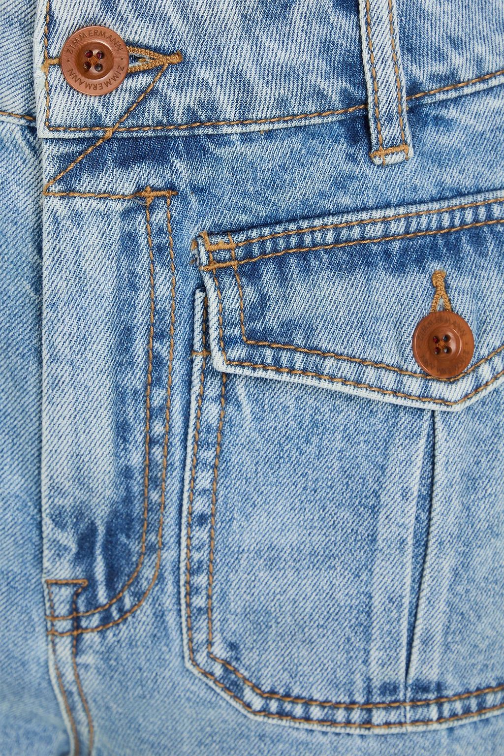 ZIMMERMANN High-rise kick-flare jeans