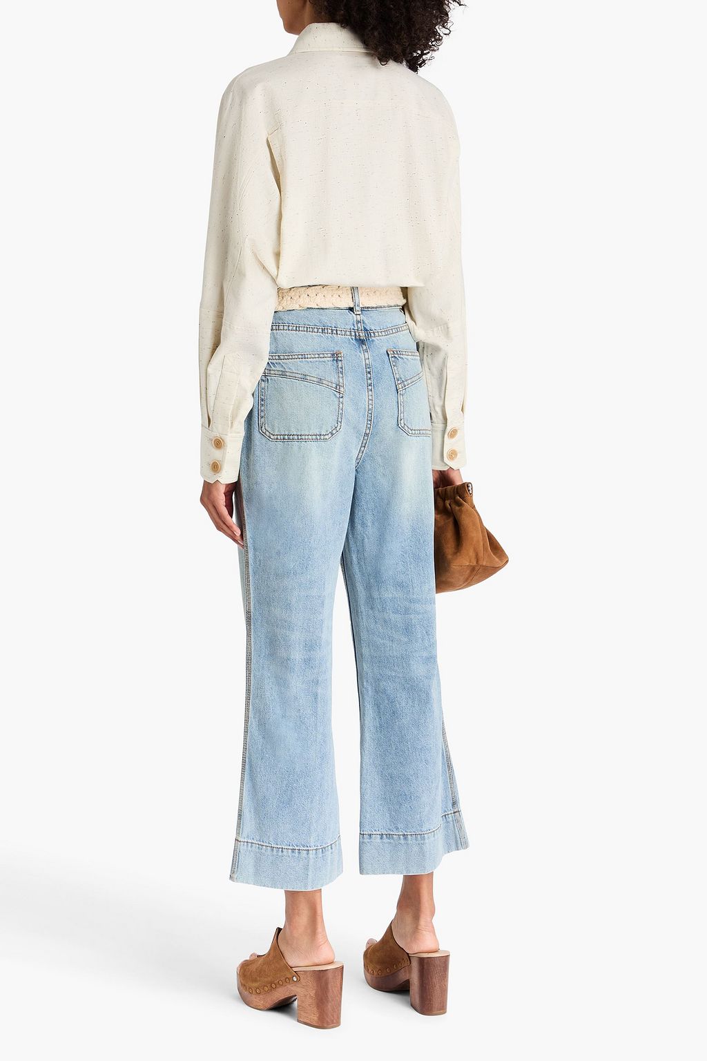 ZIMMERMANN High-rise kick-flare jeans