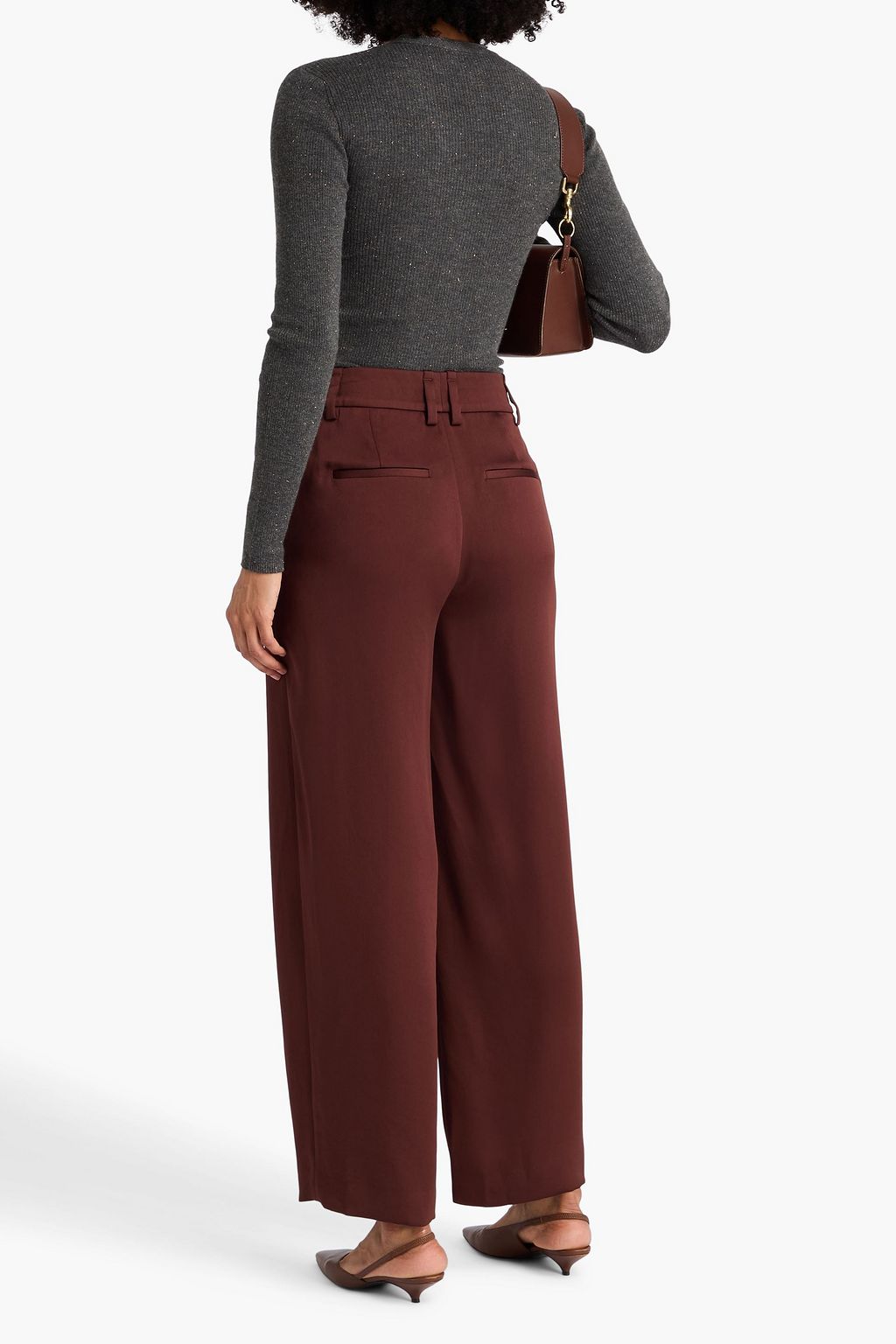 BRUNELLO CUCINELLI Pullover aus Rippstrick mit Metallic-Effekt und Zierperlen