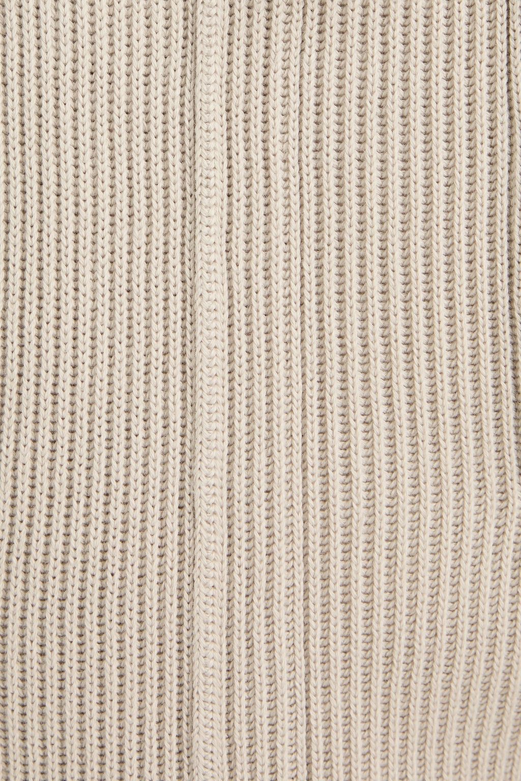 BRUNELLO CUCINELLI Bead-embellished ribbed cotton track pants
