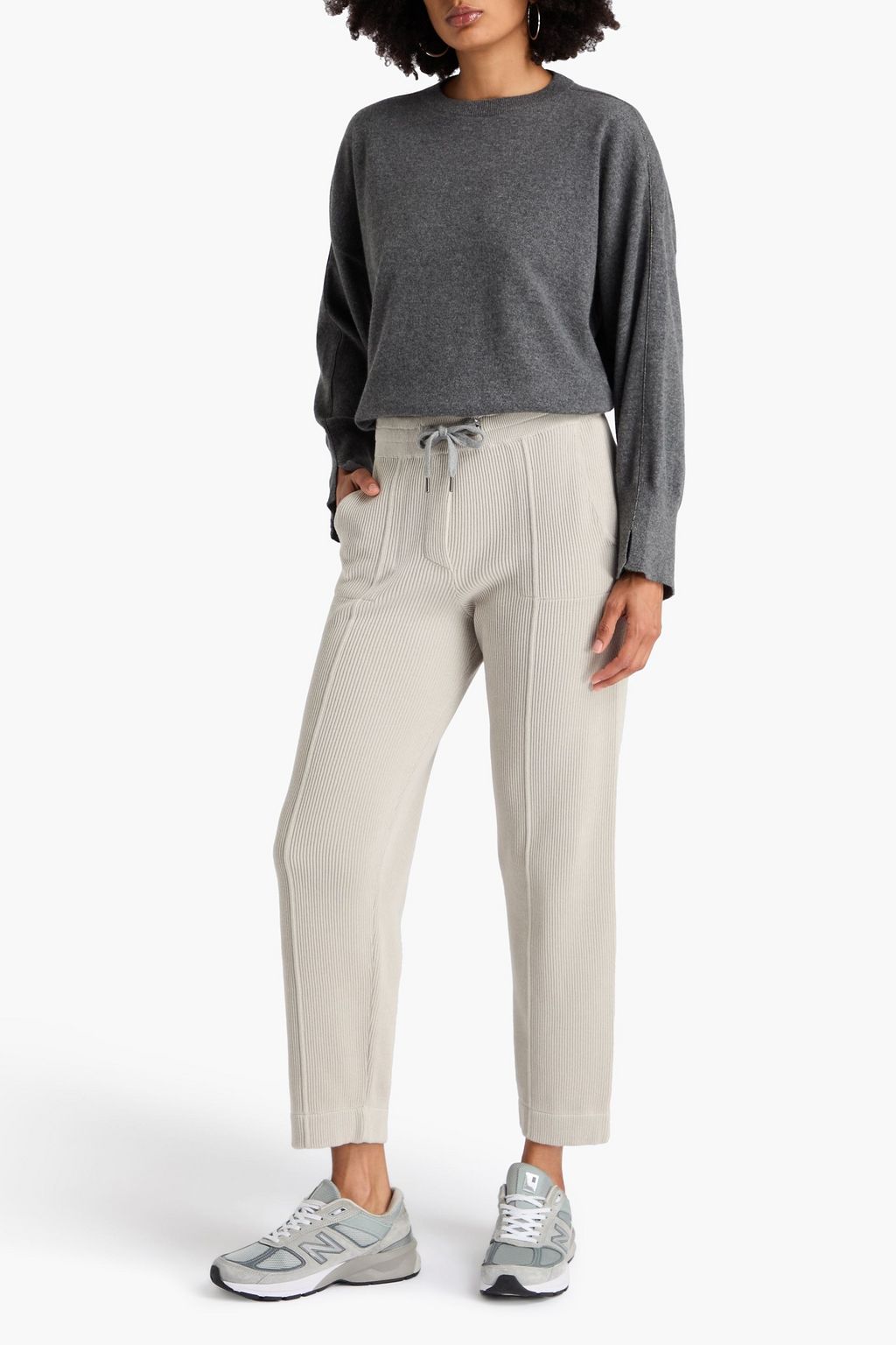 BRUNELLO CUCINELLI Bead-embellished cashmere sweater