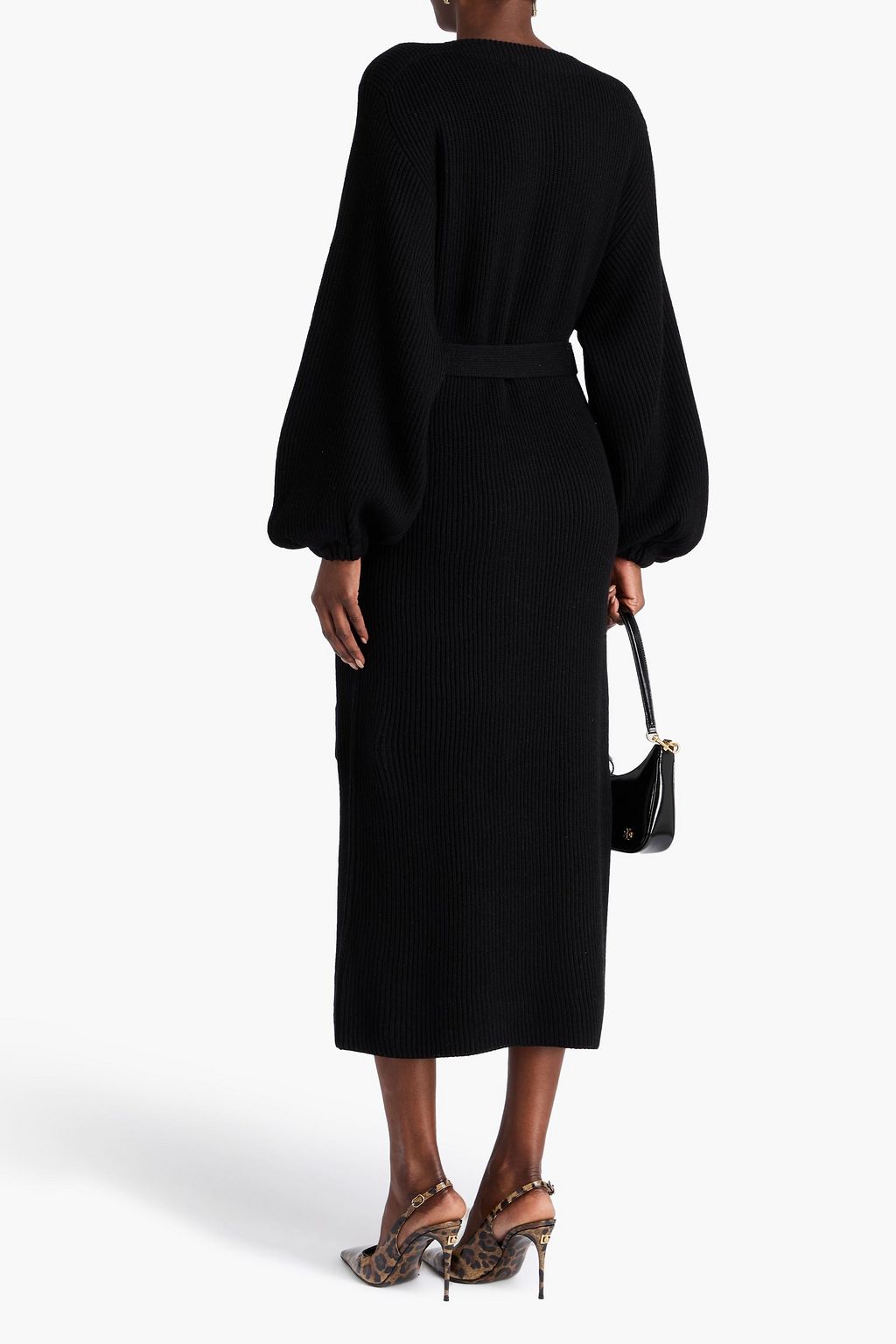 ZIMMERMANN Ribbed wool midi dress