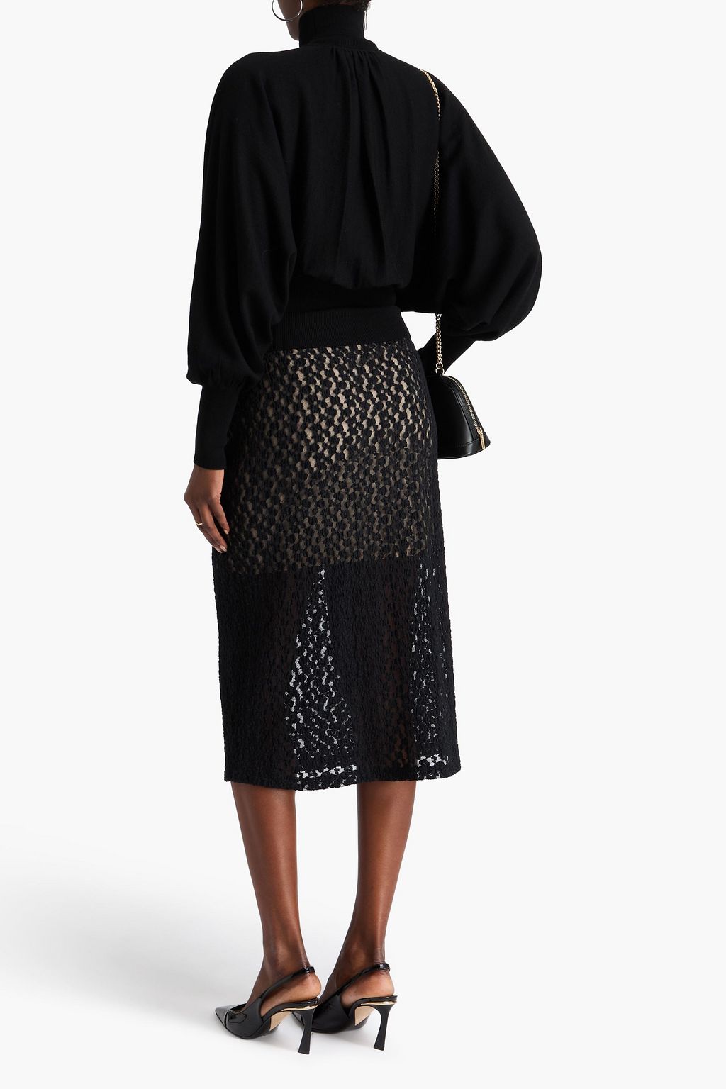 ZIMMERMANN كنزة رياضية من الصوف بياقة عالية