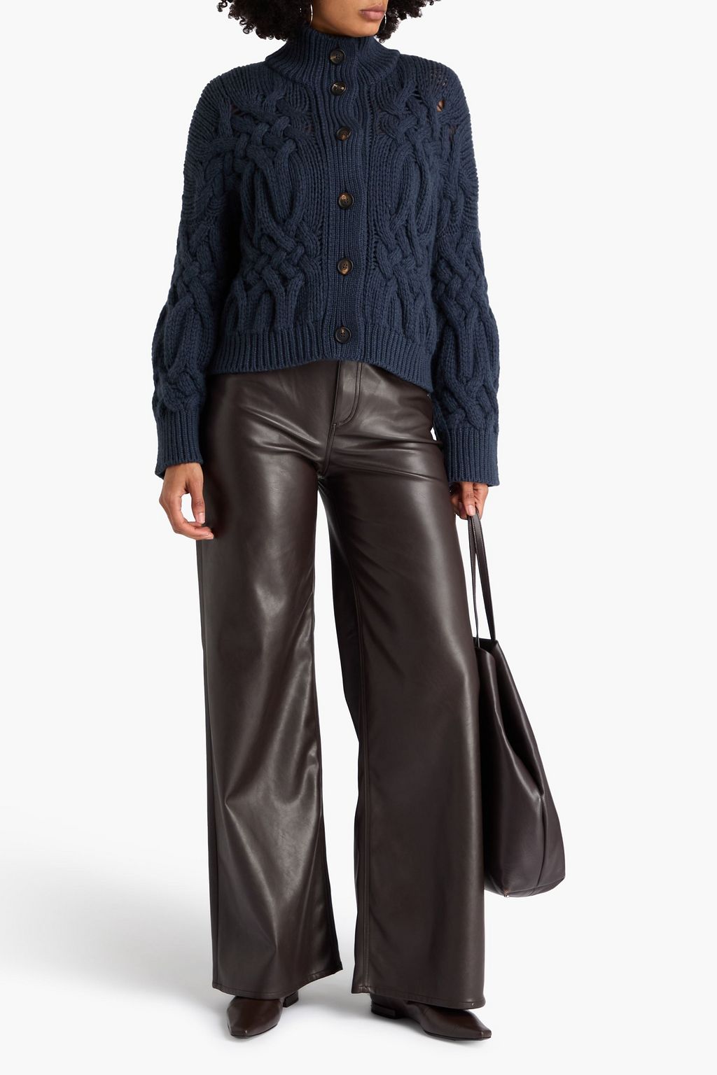 BRUNELLO CUCINELLI Cable-knit cashmere cardigan