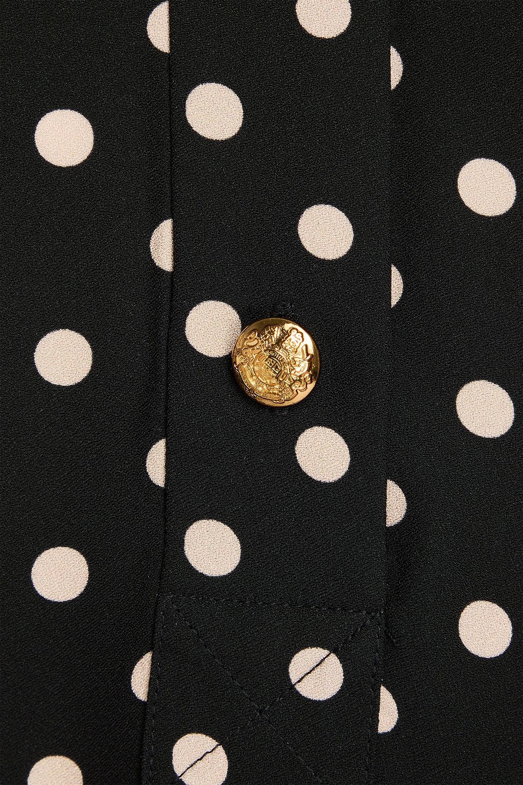 ZIMMERMANN Polka-dot crepe mini dress