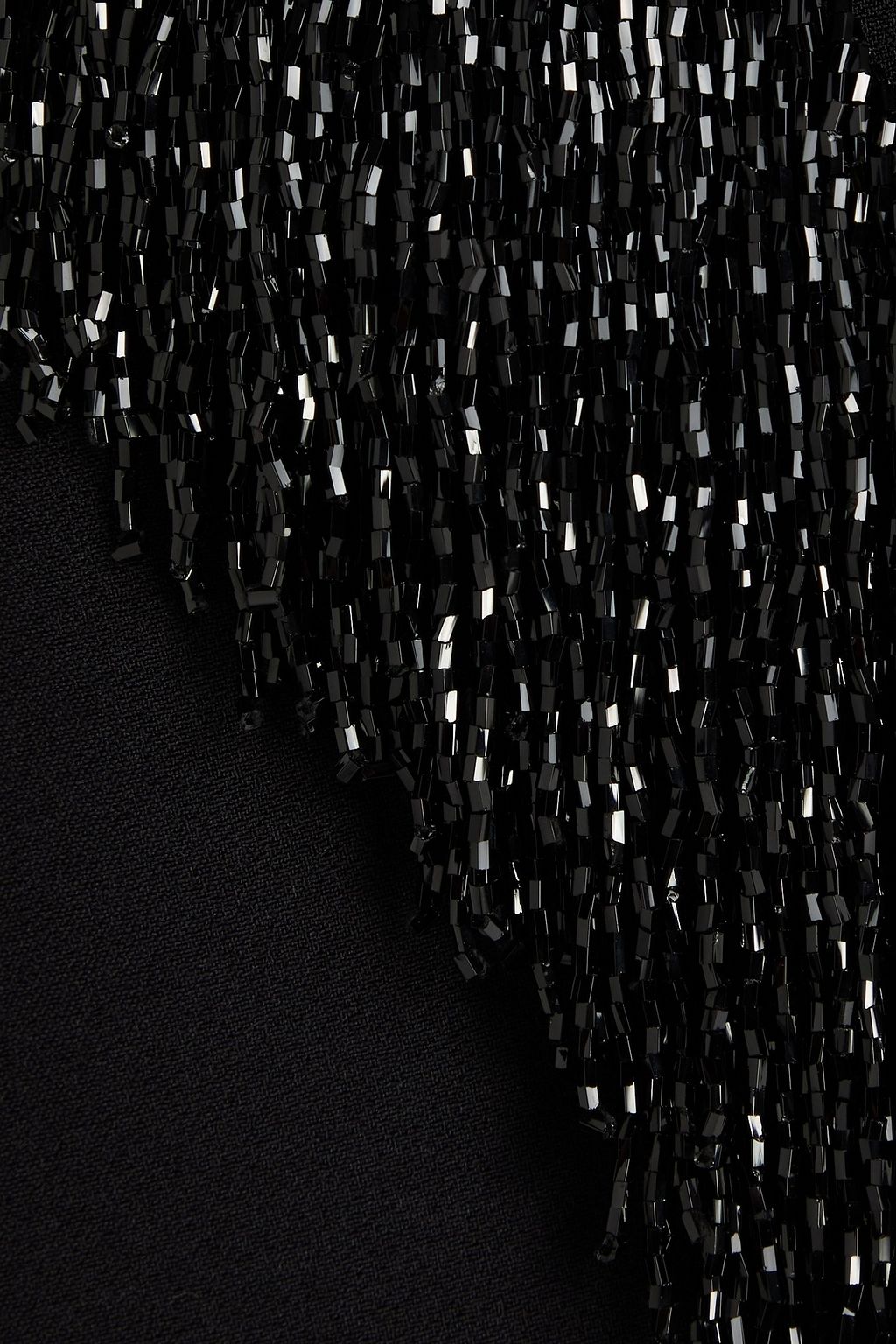 SAFIYAA Cropped bead-embellished crepe blazer