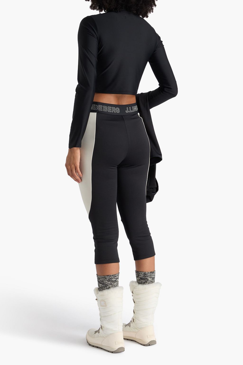 J. LINDEBERG Elena two-tone fleece leggings
