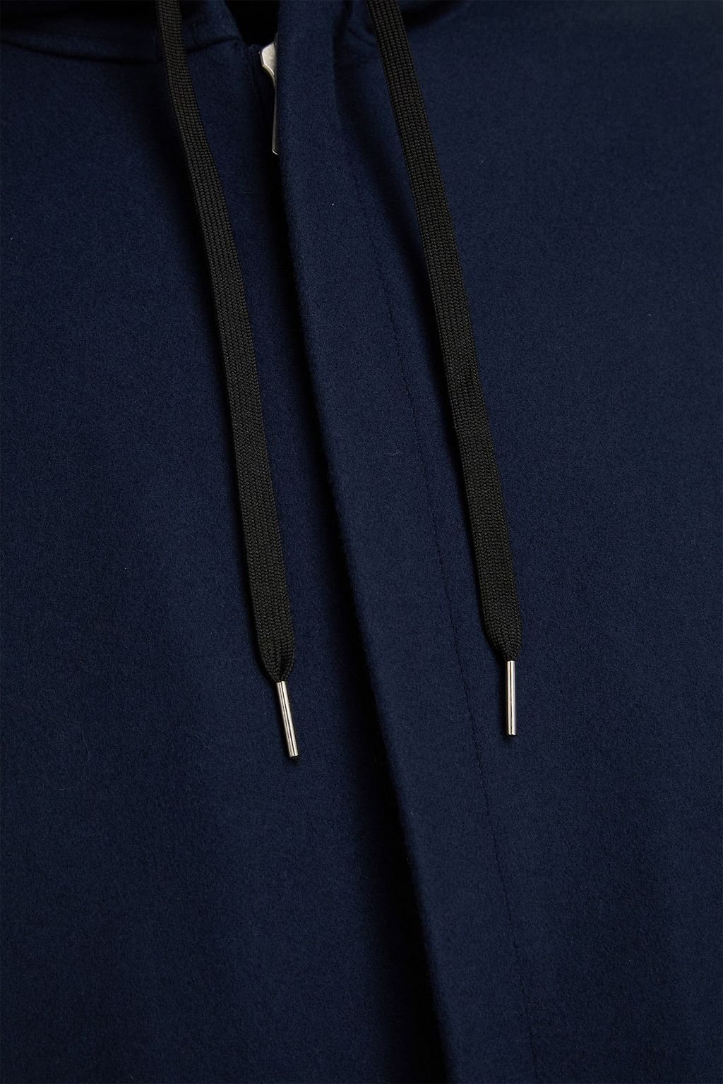 SANDRO Wool-blend felt hooded coat