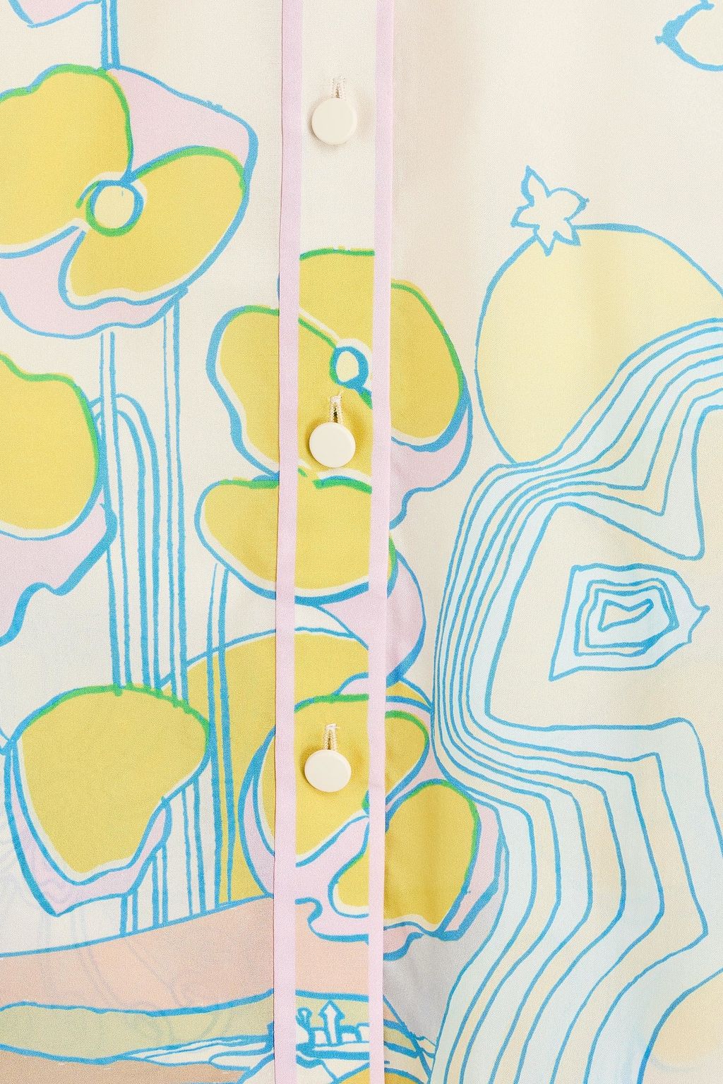 ZIMMERMANN Printed silk-habotai shirt