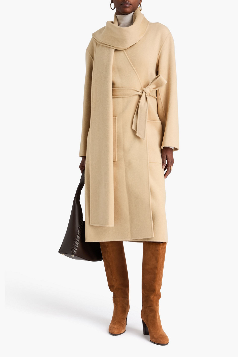 Zimmermann Wool-blend Felt Coat In Neutral