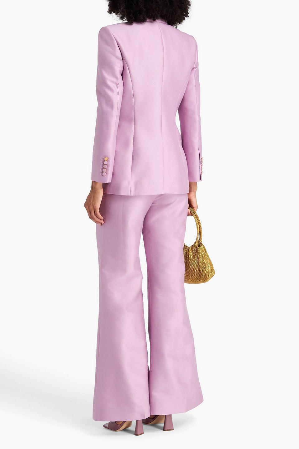  Zimmermann - Wool And Silk-blend Shantung Blazer - Purple - 2 