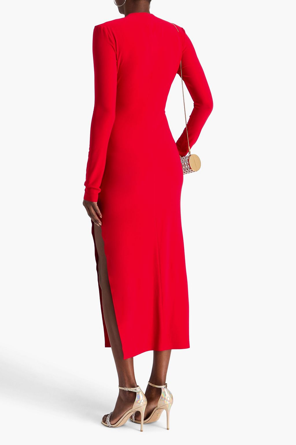 NORMA KAMALI Belted stretch-jersey gown