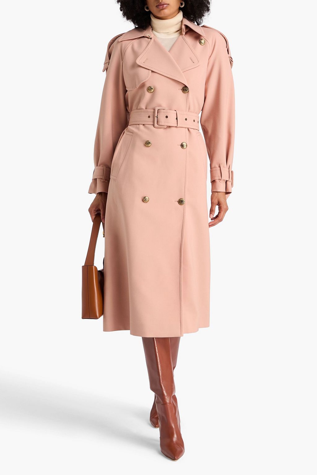 ZIMMERMANN クレープ ダブルブレスト トレンチコート