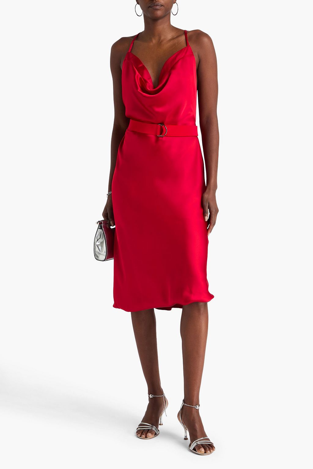 NORMA KAMALI Satin midi slip dress