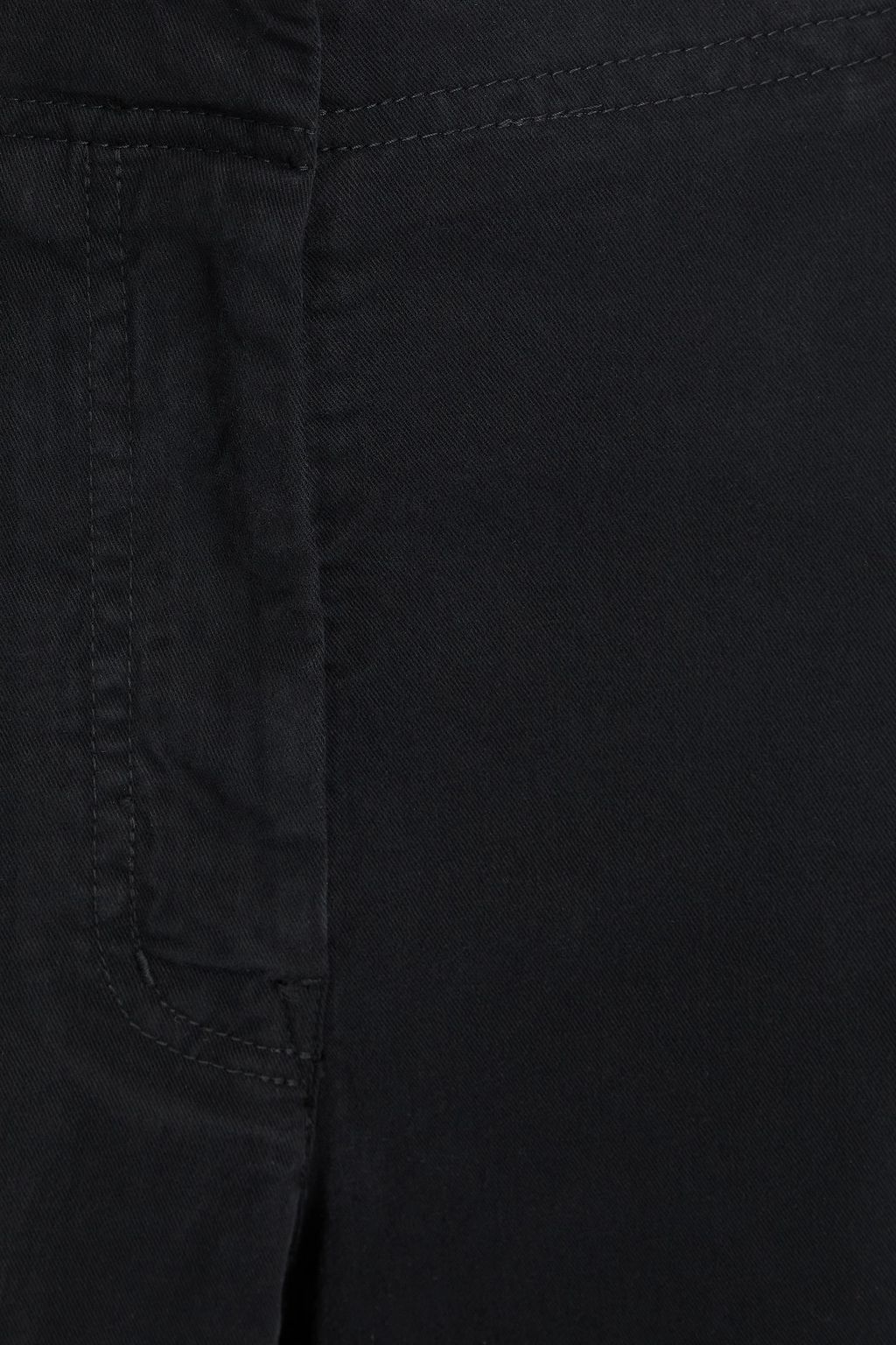 NILI LOTAN Hose „Hartley“ mit weitem Bein aus Stretch-Baumwoll-Twill