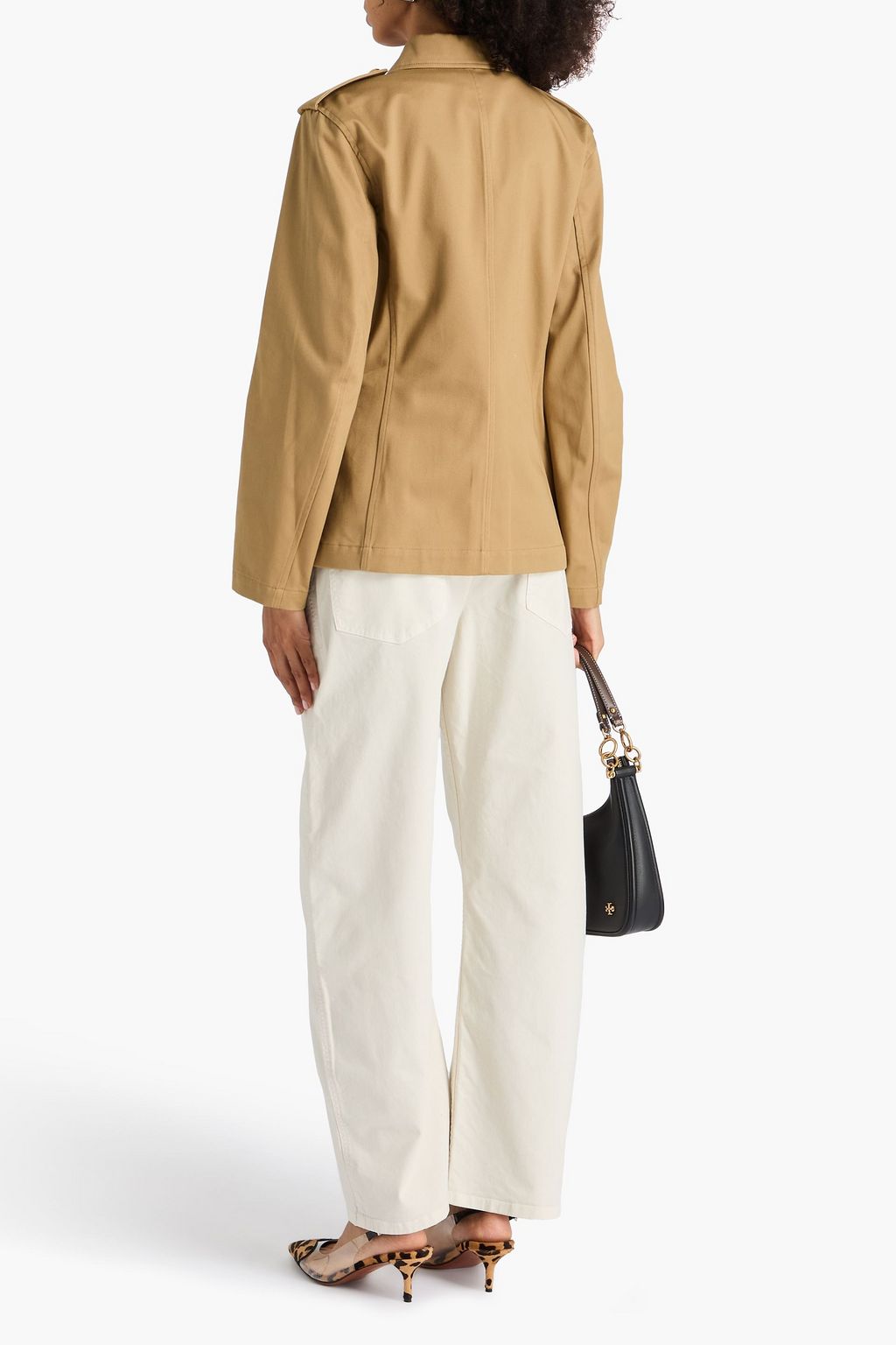 NILI LOTAN Jacke „Margaret“ aus Baumwoll-Gabardine