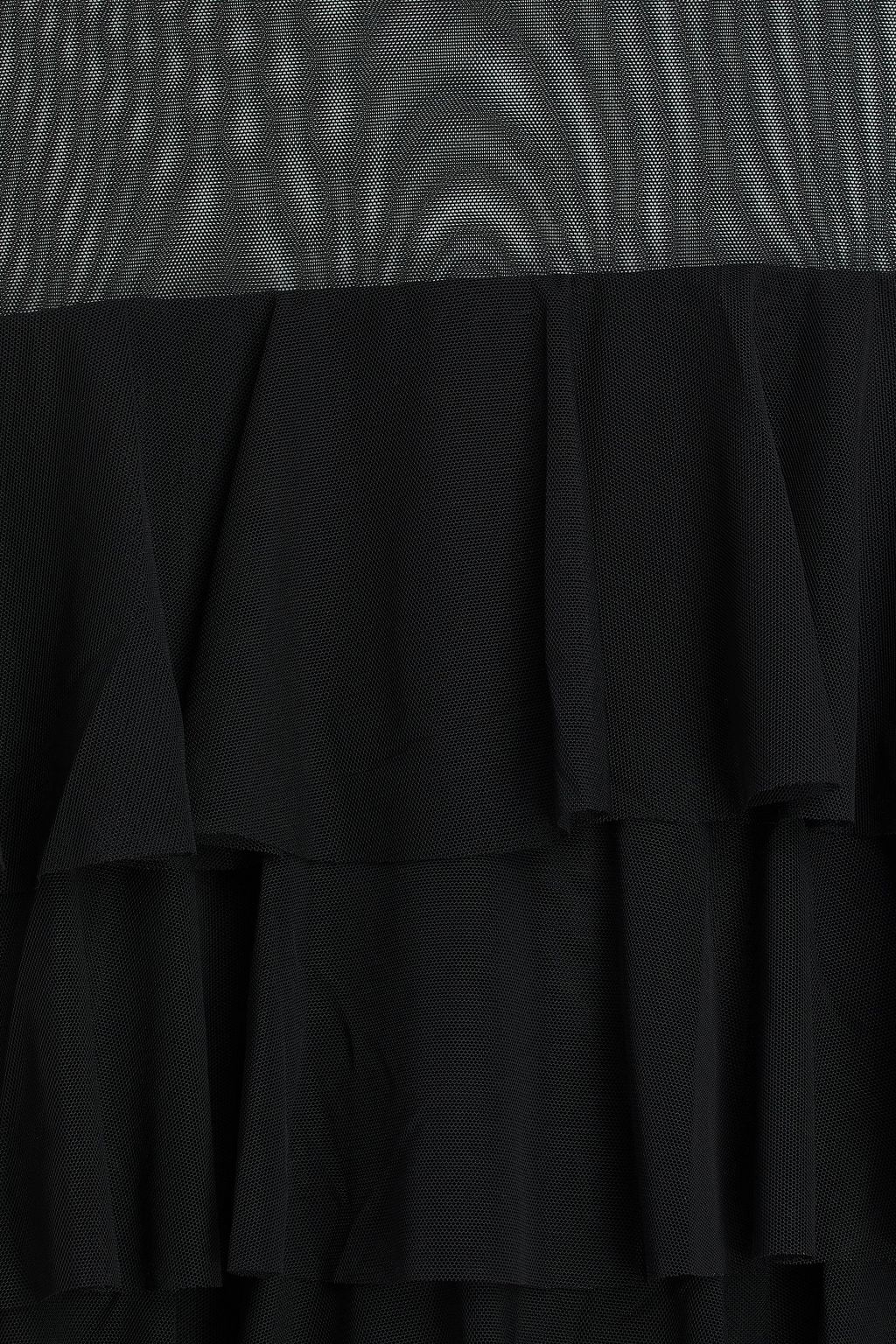 NORMA KAMALI Tiered mesh gown