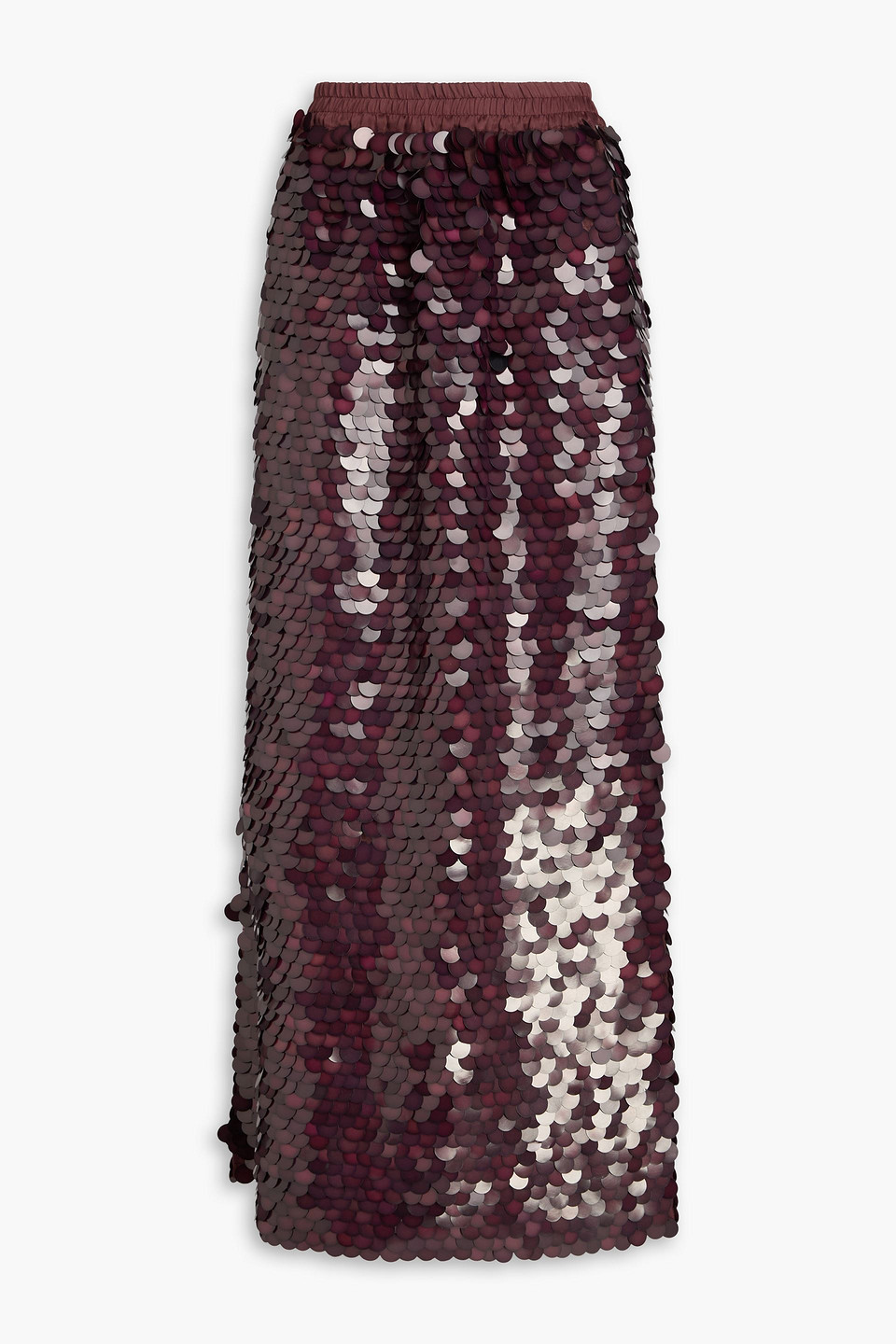 zimmermann - sequined silk-organza maxi skirt - purple - 00